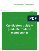 Candidate's Guide - Graduate Route To Membership: Assessment of Professional Competence
