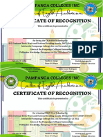 CEA Certificates Template