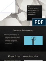 Proceso Administrativo Organizacion