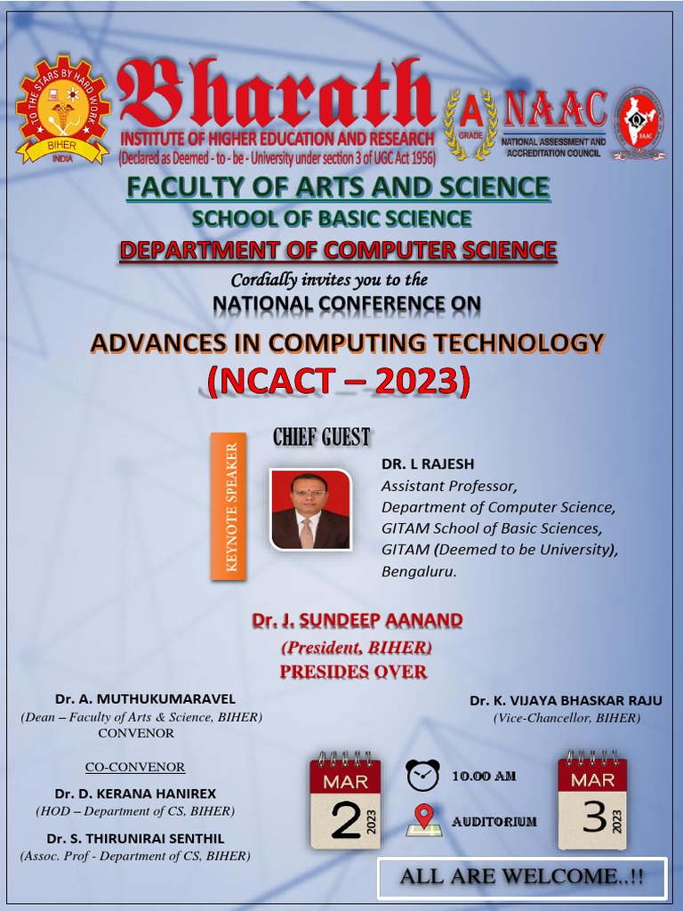 Invitation Ncact 2023 Pdf Academia