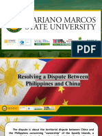 Resolving A Dispute Between Philippines and China