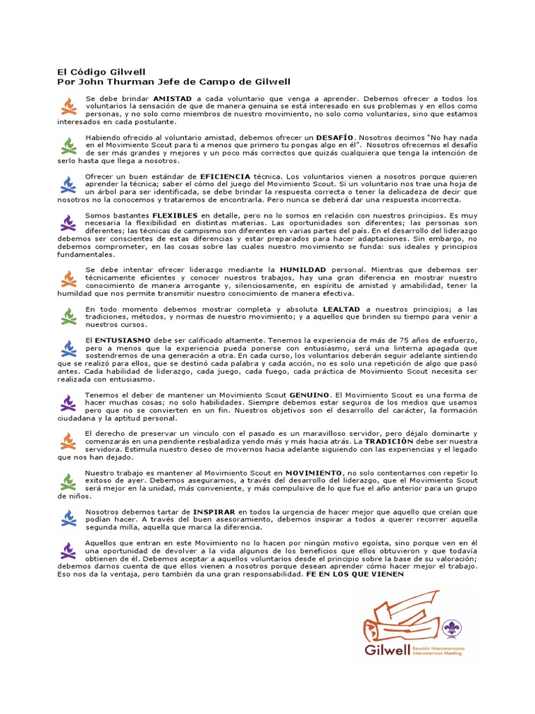 Código Gilwell ESP | PDF | Exploración