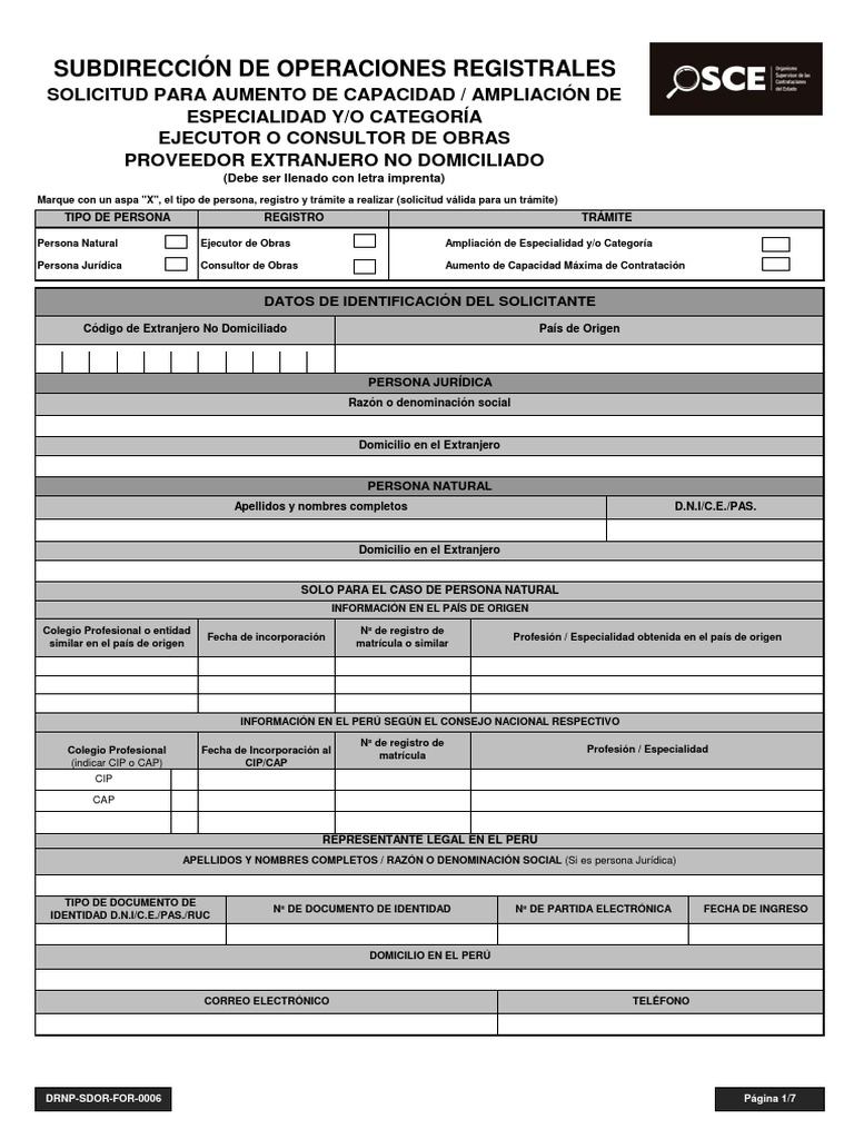 DRNP SDOR For 0006 Aumento Ampliación Categoría EyC No Dom | PDF