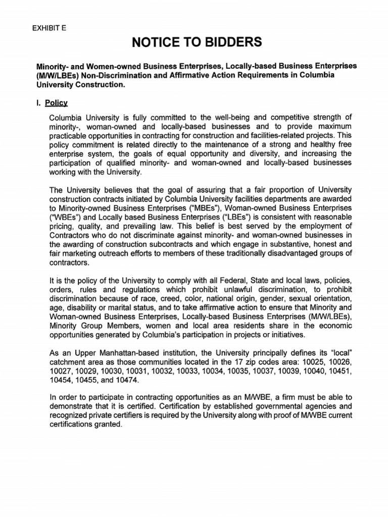 GC GC Exhibit E Updated 2020 - MWL Policy | PDF