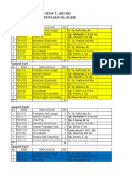 Jadwal Kuliah Genap 22-23