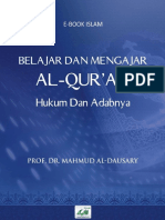 Belajar Dan Mengajar Al-Qur'an Adab Dan Hukumnya EBS