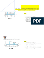 Taller de Estatica Diagramas Momento y Cortante