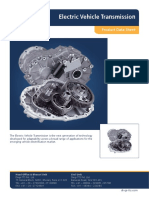 Egear Electric Vehicle Tran Drive Spec Sheet