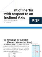 Moment of Inertia with respect to an Inclined Axis