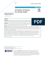 Mathers CD. History of Global Burden of Disease Assessment at The World Health Organization. Archives of Public Health 2020 78