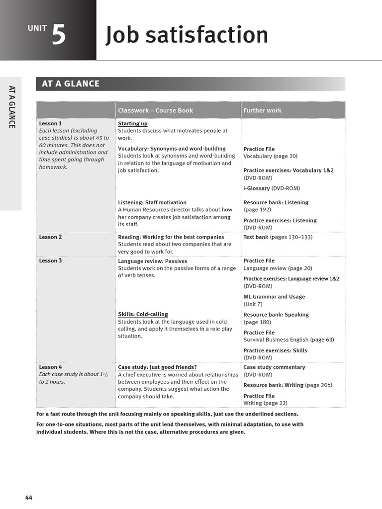Job Satisfaction Course Guide | PDF | Cognitive Science ...
