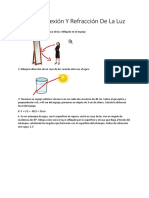 Taller Reflexion y Refraccion de La Luz