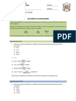 Taller de Actividades de Factores de Conversión