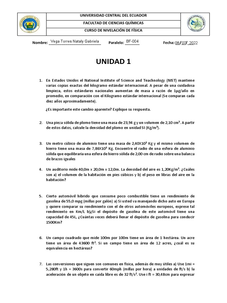 Tarea 1.ejercicios PDF Masa Acre