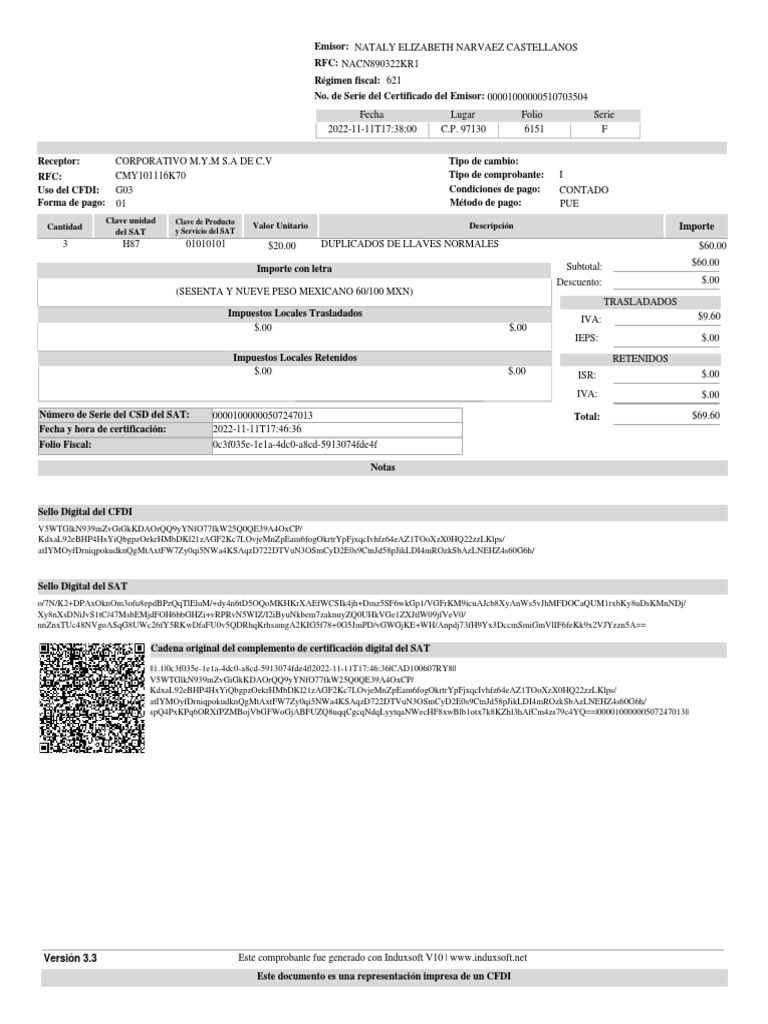 Cantidad Clave Unidad Del SAT Valor Unitario Descripción PDF Pagos