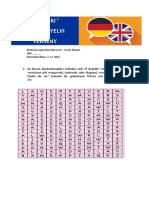 V. 'Bánki ' Idegen Nyelvi Verseny: Deutsches Sprachwettbewerb - Zweite Runde 100/ - Einsendeschluss: 7. 11. 2022