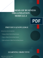 CH-2 - Forms of Business Organisation - Module-3