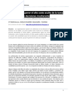 Ruido Como Superar El Alto Costo Oculto de La Toma de Decisiones Incoherente Daniel Kahneman