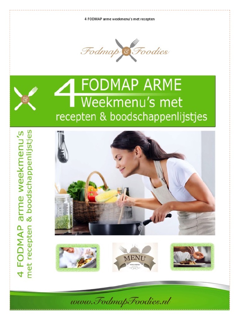 4 FODMAP Arme Weekmenus PDF