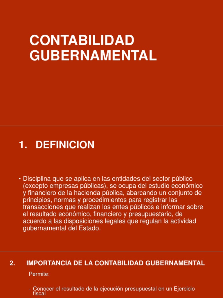 Contabilidad Gubernamental Pública | PDF | Contabilidad | Presupuesto