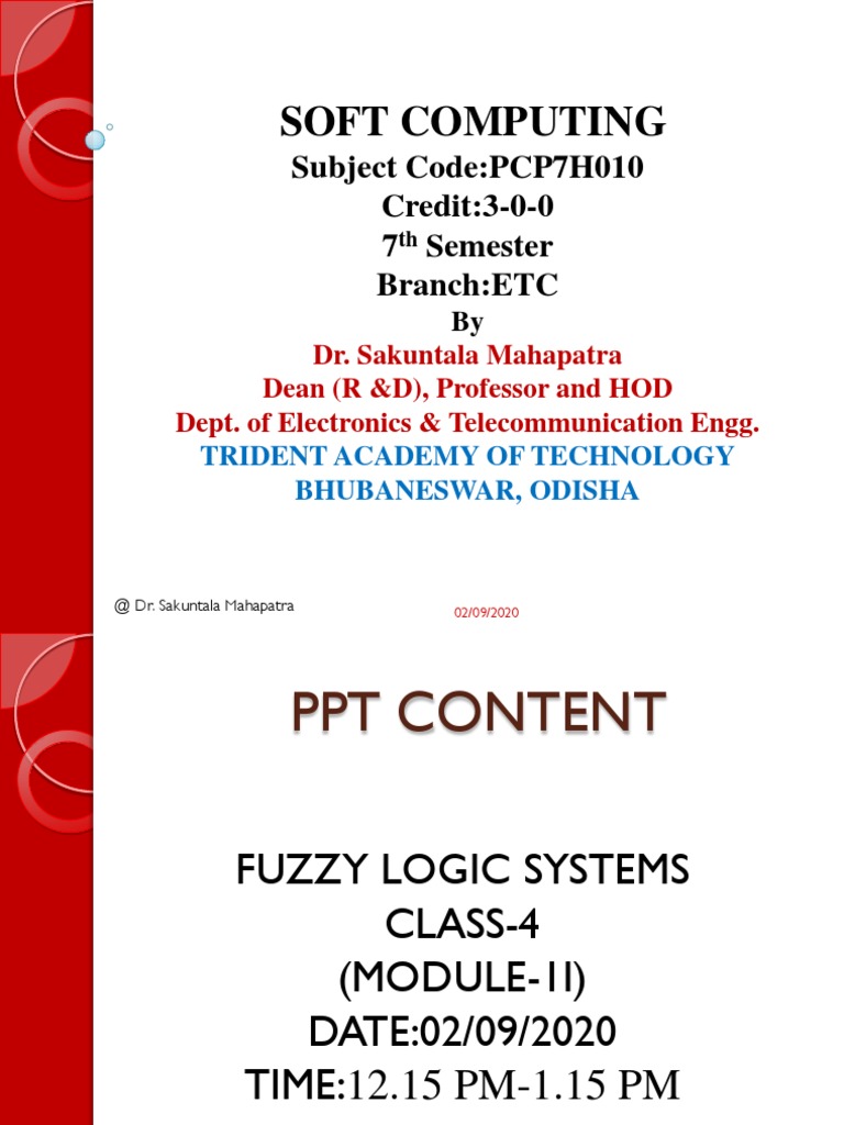 Fuzzy Logic Systems Overview | PDF | Set (Mathematics) | Fuzzy Logic
