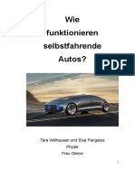 Beispiel Gliederung Selbstfahrende - Autos