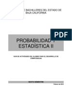 Probabilidad y Estadística Ii Ed. CBBC (16-1)