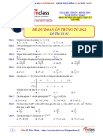 (HTT) - ĐỀ DỰ ĐOÁN ÔN TRÚNG TỦ LẦN 1-2022