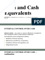 Cash and Cash Equivalents Continuation