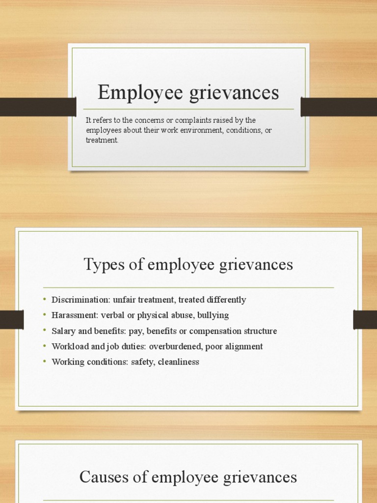 Employee Grievances PDF