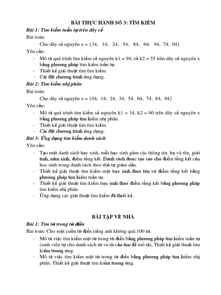 Bai TH So 03 Tim Kiem | PDF