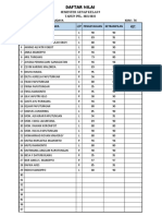 Daftar Nilai: Mata Pelajaran: Seni Budaya KKM: 76 NO Nama Siswa L/P