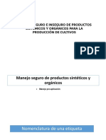 Manejo Seguro e Inseguro de Productos Sistémicos y