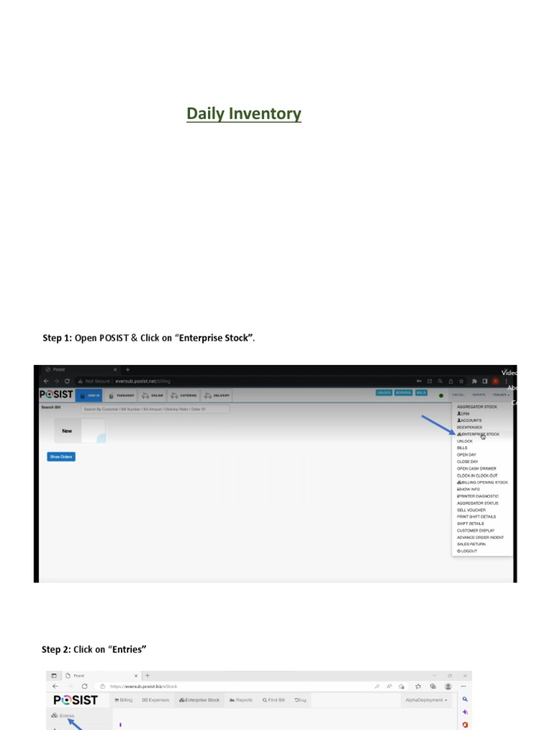 Daily Inventory | PDF