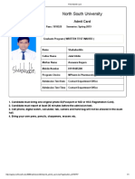 Print Admit Card