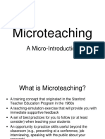 Microteaching Introduction