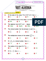 Final Revision 1st Prep 1st Term Math Problems