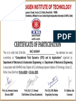 MAHARAJA AGRASEN INSTITUTE OF TECHNOLOGY CERTIFICATE