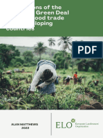 Implications of The European Green Deal For Agri-Food Trade With Developing Countries