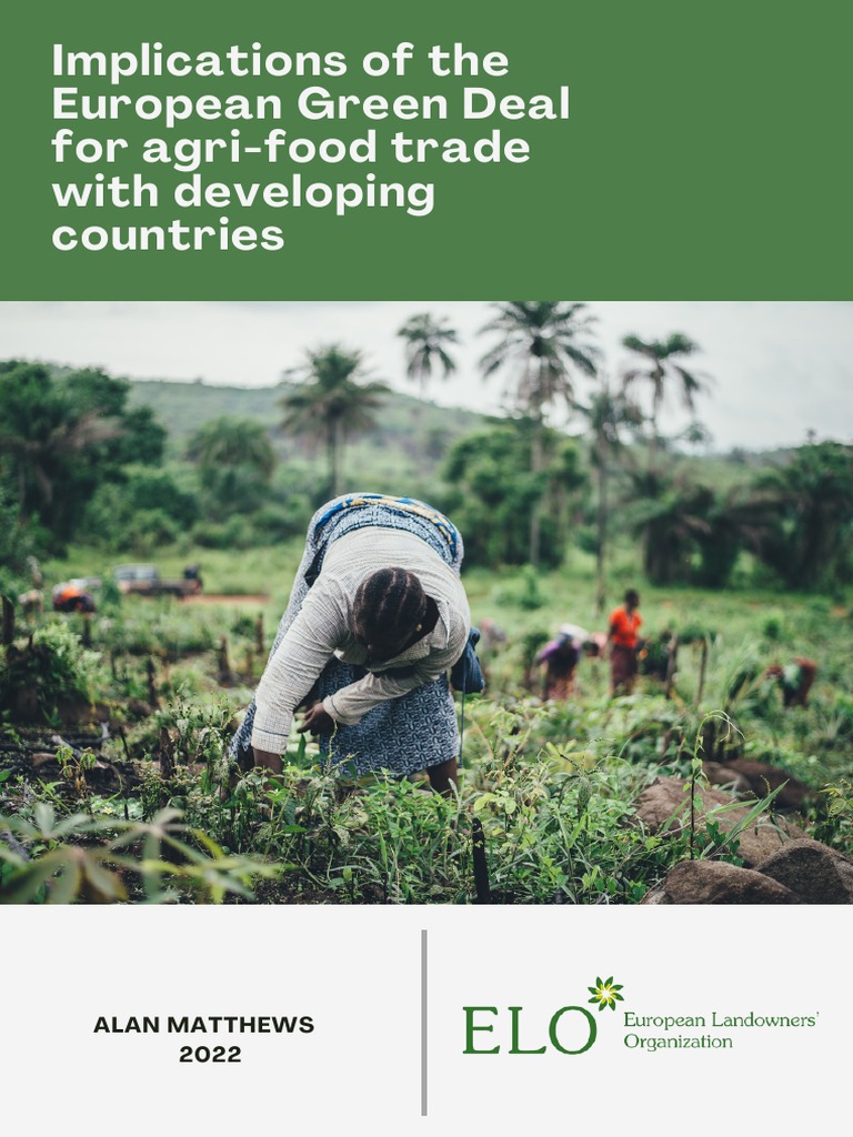 Implications of The European Green Deal For Agri-Food Trade With ...