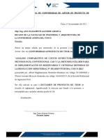F7 - Carta de Conformidad de Asesor de Proyecto de Tesis