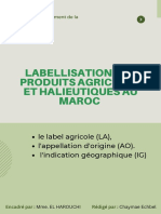 Labellisation Des Produits Agricoles Et Halieutiques Au Maroc
