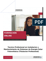 Curso Instalacion Mantenimiento Energia Solar Fotovoltaica Online