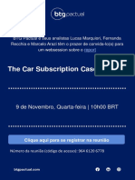 Assinatura de carros no Brasil: websession BTG Pactual