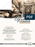 Oficios Litúrgicos - Semana Santa 2014