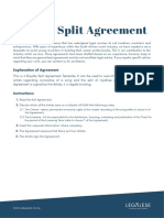 Royalty Split Agreement Template 2019