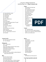 Plan F Grocery List Full Meal Plan Vol. 1 - Compressed