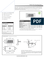 EMV 1025S-0 1: Single Hole Mounting Meter