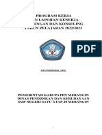 Program Kerja Dan Laporan Kenerja Bimbingan Dan Konseling TAHUN PELAJARAN 2022/2023