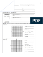 Exponential and Logarithmic Functions Unit Guide